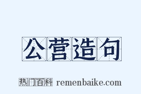 公营造句是什么意思的图片